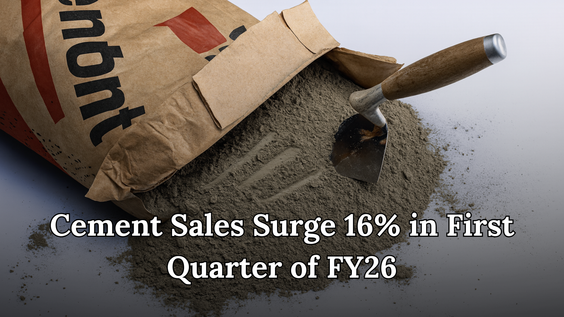 Cement Sales Surge 16% in First Quarter of FY26